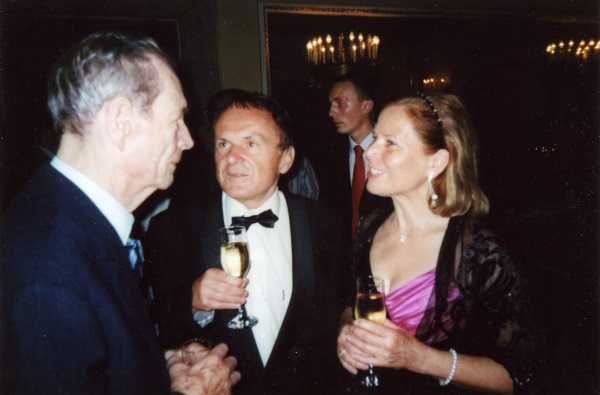 A.K. with King Michael I. of Romania and Hagen Kleinert in 2009.